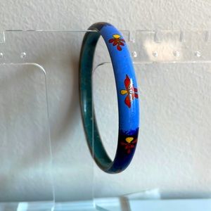 Vintage metal and resin bracelet